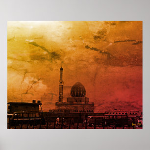 Póster Mezquita Buniya Bagdad Irak Antiguo