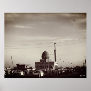 Póster Mezquita Buniya de Bagdad Irak antiguo