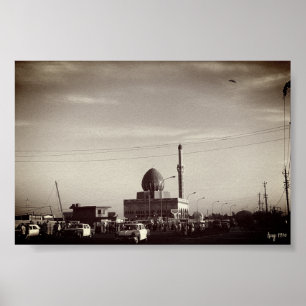 Póster Mezquita Buniya de Bagdad Iraq Antiguo