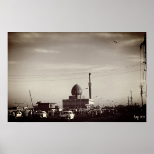 Póster Mezquita Buniya Vintage Iraq Bagdad
