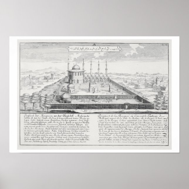 Póster Mezquita de Medina, de 'Entwurf einer historischen (Frente)