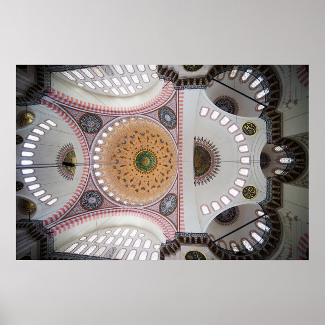 Póster Mezquita de Suleymaniye en Estambul (Frente)