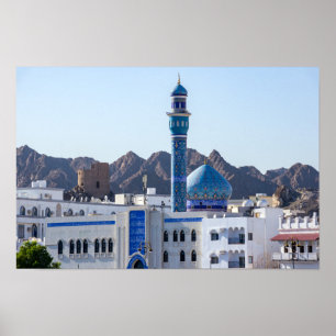 Póster Mezquita Muttrah - Mascate, Omán
