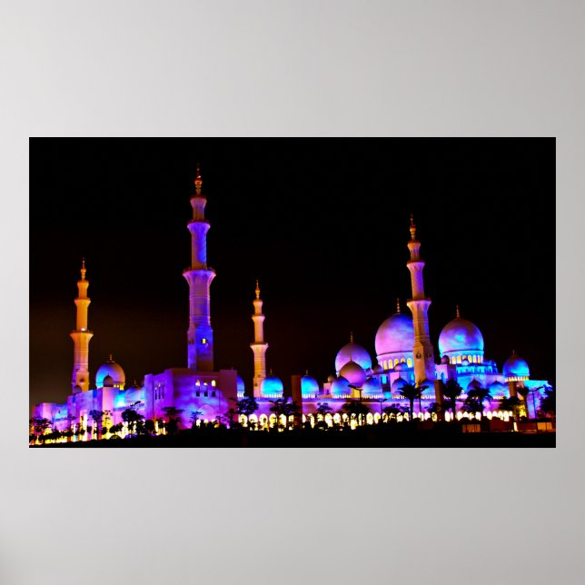 Póster Mezquita Sheikh Zayed (Frente)
