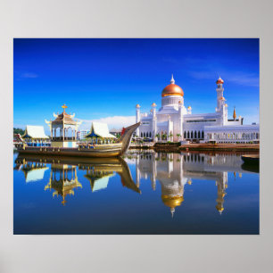 Póster Mezquita Sultan Omar Ali Saifuddien