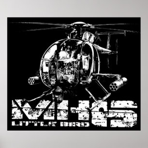 Póster MH-6 Pequeño Poster de aves