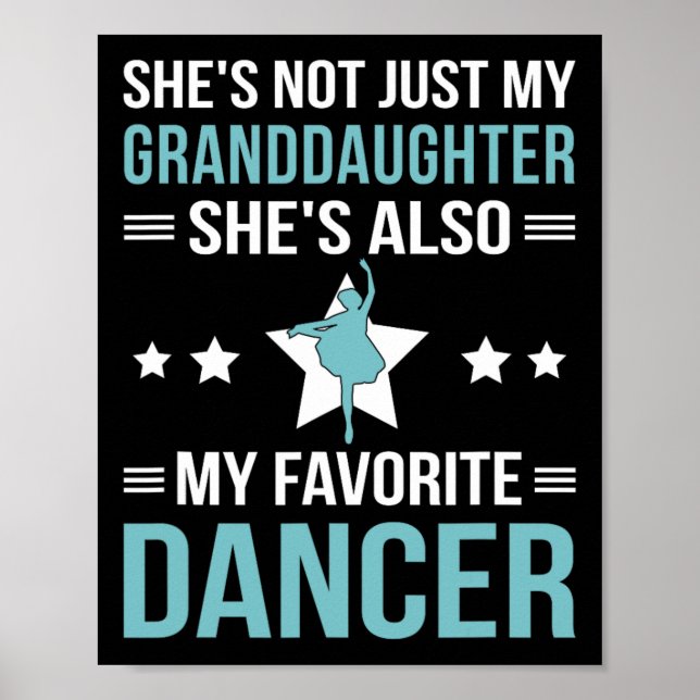 Póster Mi Abuela Baila Abuela De Un Abuelo Bailarín (Frente)