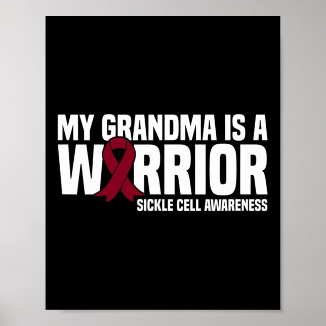 Póster Mi abuela es un guerrero con anemia falciforme (Frente)