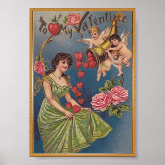 Póster Mi afiche de San Valentín (Frente)