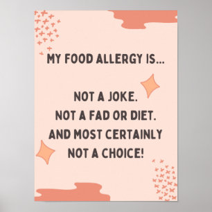 Póster Mi alergia no es una broma