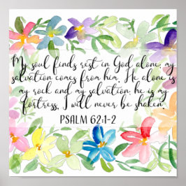 Póster Mi alma encuentra el descanso solo en Dios