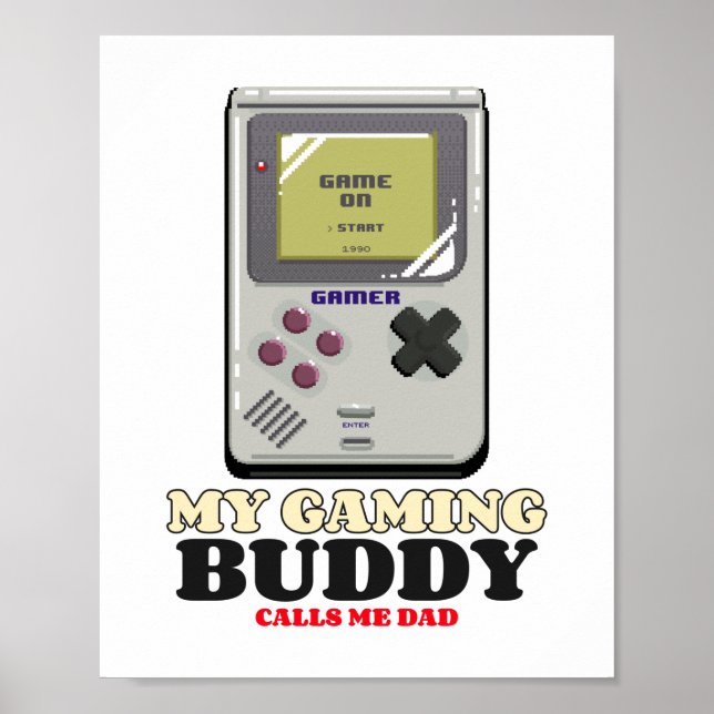 Póster Mi amigo de juegos me llama papá (Frente)