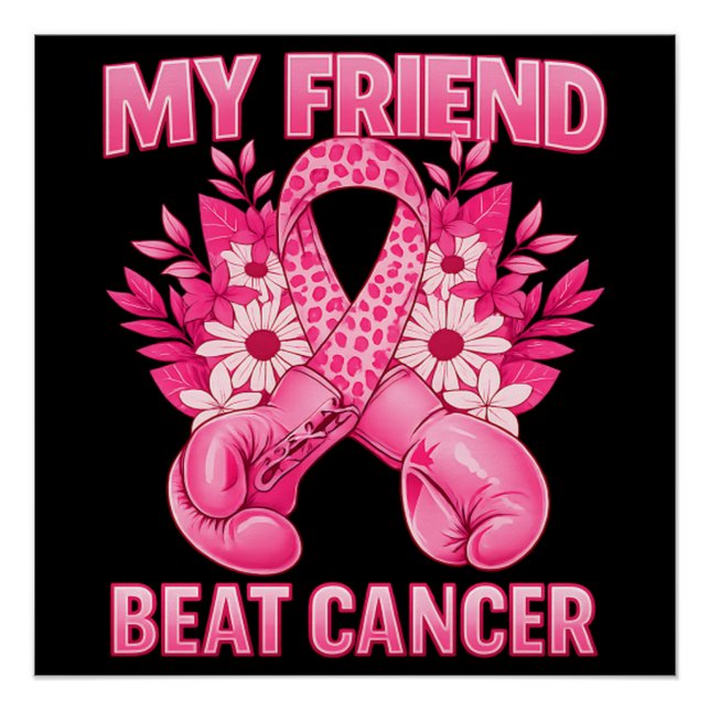 Póster Mi amigo venció el cáncer (Anverso)
