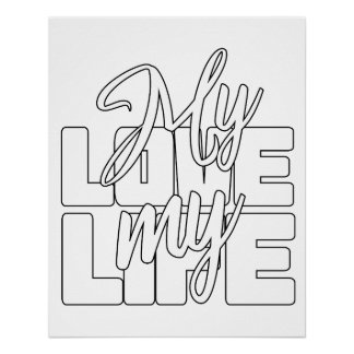 Póster Mi amor mi vida