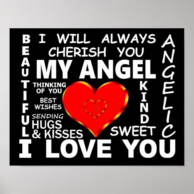 Póster Mi ángel te quiero (Frente)