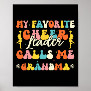 Póster Mi animadora favorita me llama abuela Cheerlead