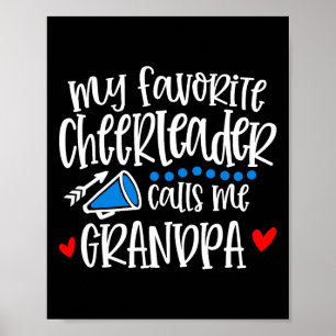 Póster Mi animadora favorita me llama abuelo divertido Ch