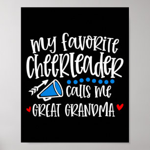 Póster Mi animadora favorita me llama bisabuela divertida