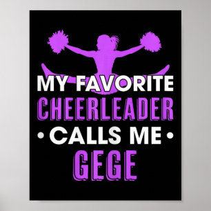 Póster Mi animadora favorita me llama Gege Cheerleading