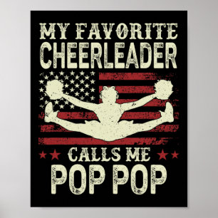 Póster Mi animadora favorita me llama Pop Pop bandera de