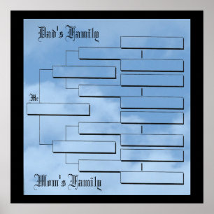 Póster Mi árbol familiar 24"x24" Poster