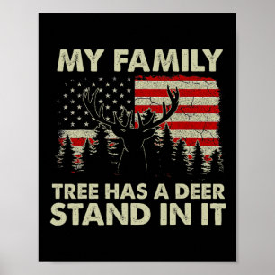 Póster Mi Árbol Familiar Tiene Una Postura De Cerveza En