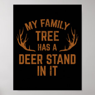 Póster Mi Árbol Familiar Tiene Una Postura De Cerveza En