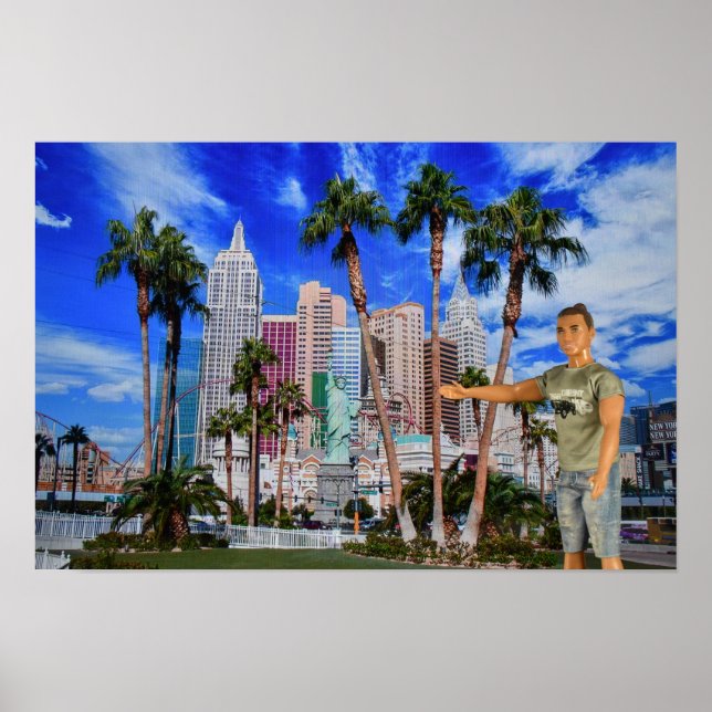 Póster Mi asombroso hotel en Las Vegas. (Frente)