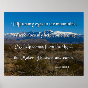 Póster Mi ayuda viene del Señor