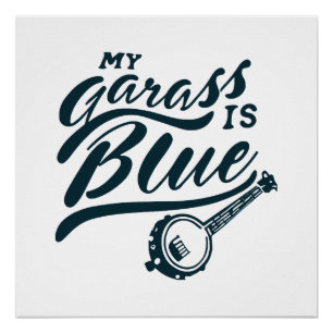 Póster Mi banjo de vidrio es azul