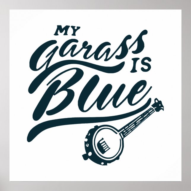 Póster Mi banjo es azul (Frente)