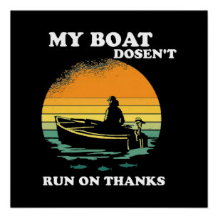 Póster Mi Barco No Funciona Con Gracias