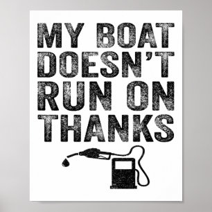 Póster Mi Barco No Funciona Con Gracias Regalos De Barcos