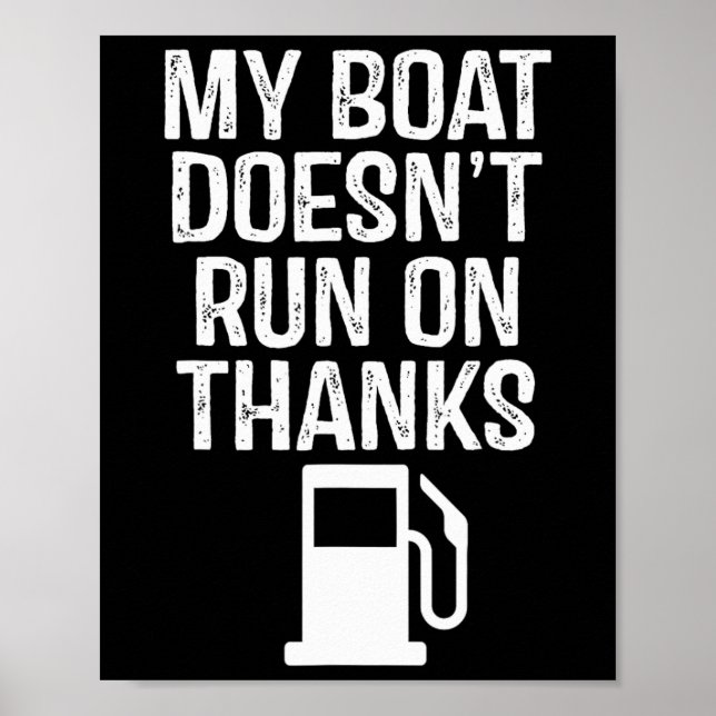 Póster Mi barco no funciona gracias al barco 1 (Frente)