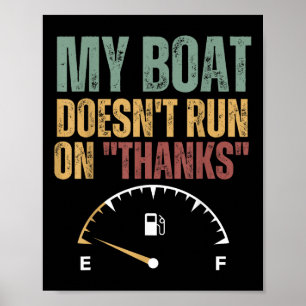 Póster Mi Barco No Funciona Gracias Capitán De Lancha Fu