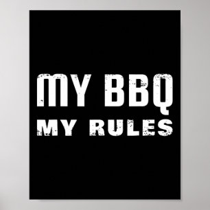 Póster Mi Bbq Mis Reglas