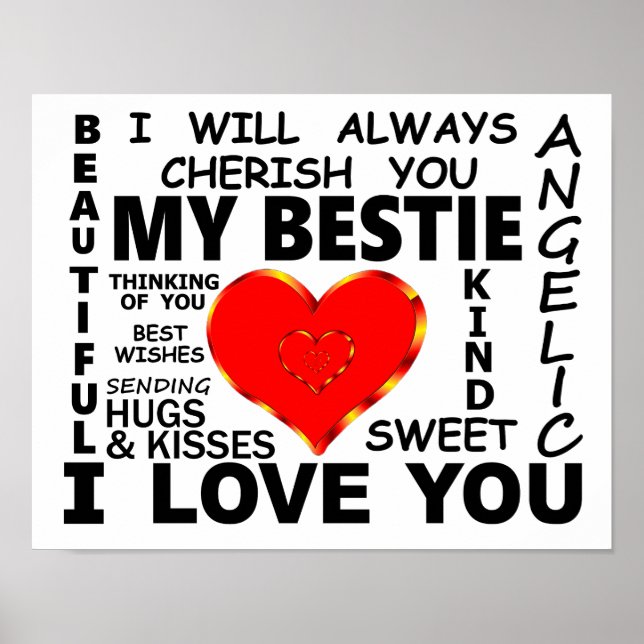 Póster Mi Bestie Te Amo (Frente)