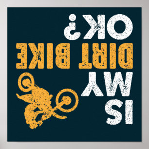 Póster ¿Mi Bicicleta Sucia Está Bien? Bicicleta Vintage F