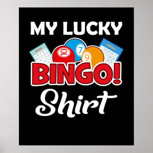 Póster Mi Bingo Afortunado - Funny Bingo Player