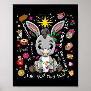 Póster Mi Burrito Sabanero Navidades mexicanos Donkey Spa