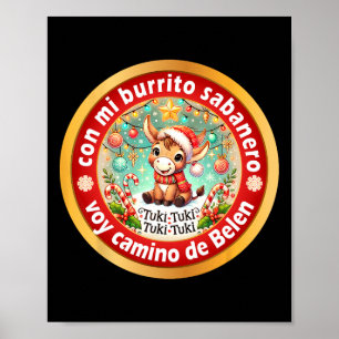 Póster Mi Burrito Sabynero Navidades mexicanos Donkey Spa