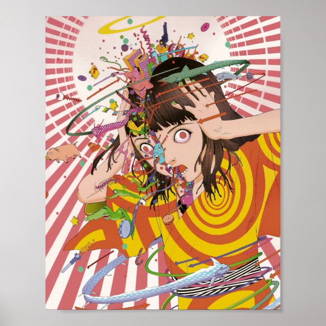 Póster Mi cabeza está llena de suerte (Frente)