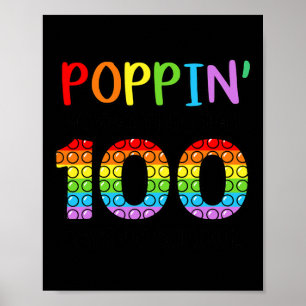 Póster Mi Camino a Través de 100 Días De Colegio Pop It C