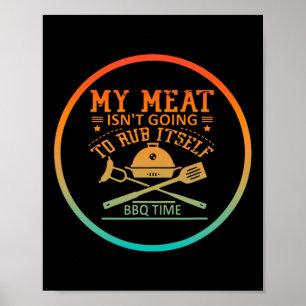 Póster Mi carne no va a frotarse a sí misma Tiempo de bar