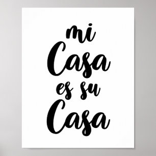 Póster Mi casa es su casa