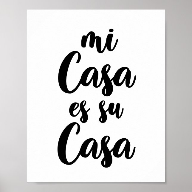 Póster Mi casa es su casa (Frente)