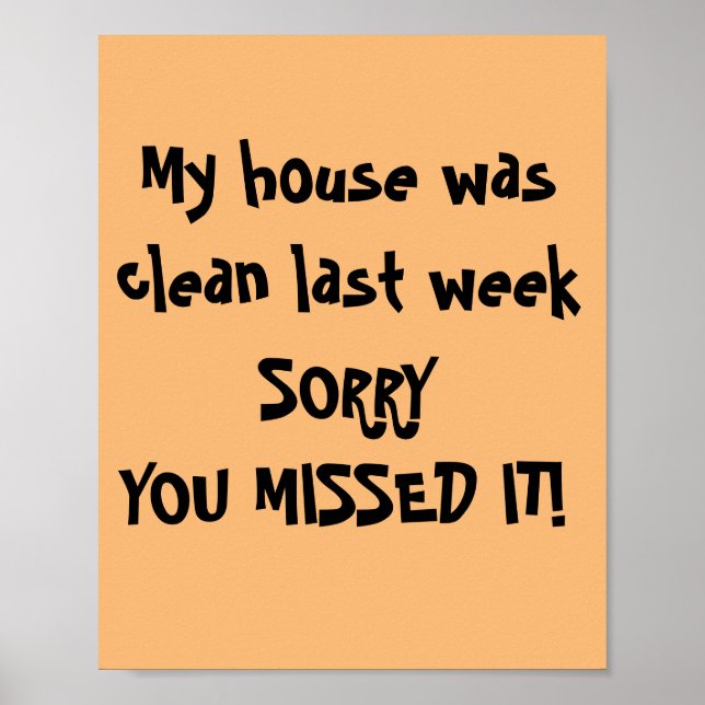 PÓSTER MI CASA ESTABA LIMPIA (Frente)