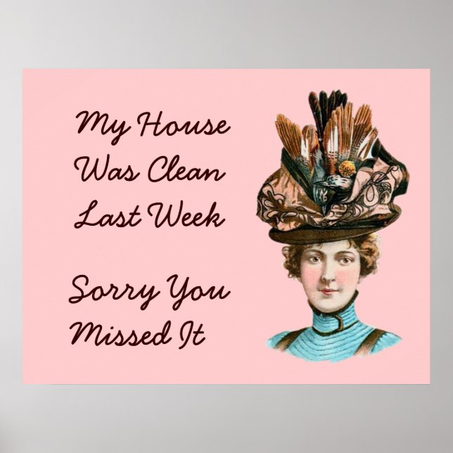 Póster Mi Casa Estaba Limpia La Semana Pasada (Frente)
