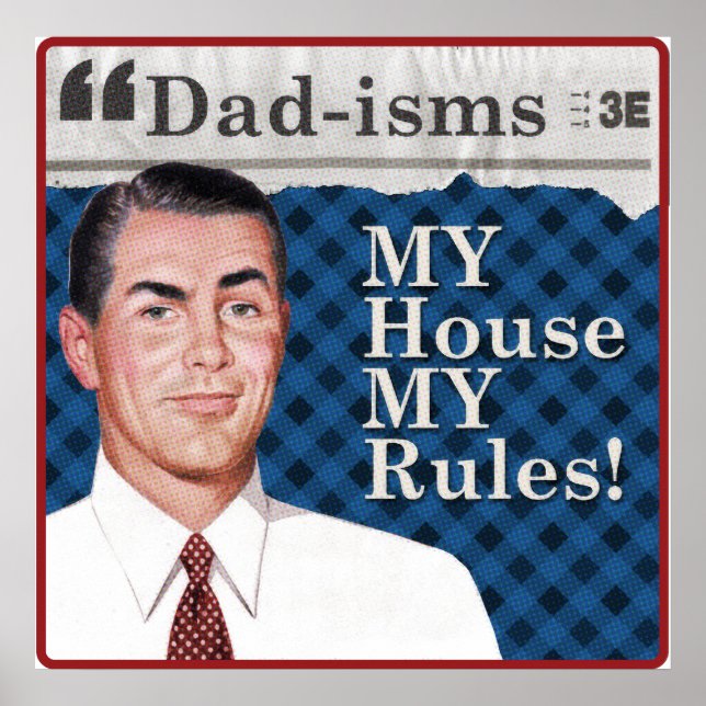 Póster MI casa MI reglas poster (Frente)