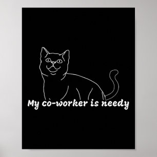 Póster Mi compañero de trabajo es necesitado - Trabajo di
